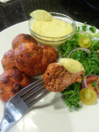 Asian-inspired easy salmon meatballs with ginger lime sauce | Alaska Gold Seafood