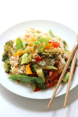 Easy salmon Thai red curry with coconut cauliflower rice | Alaska Gold Seafood