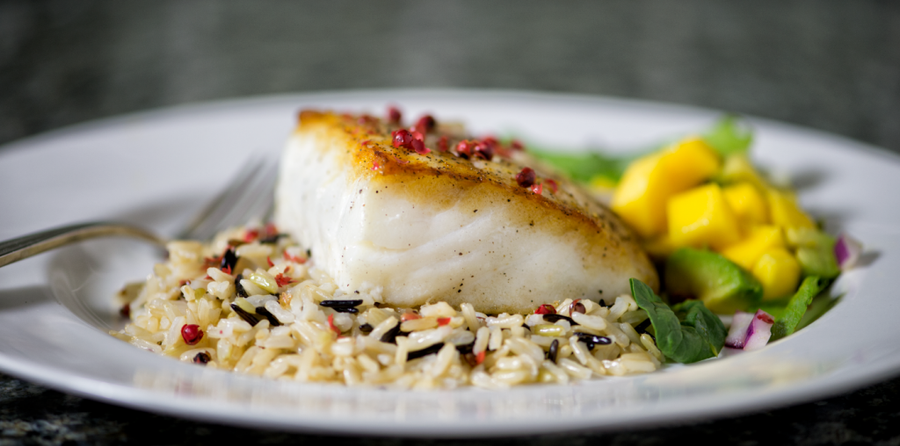 Pan-seared halibut recipe