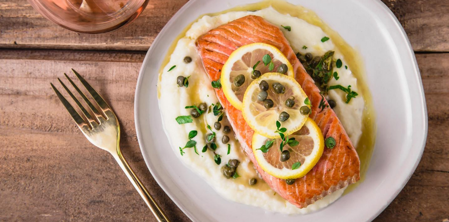 King Salmon with Lemon Capers | Alaska Gold Seafood