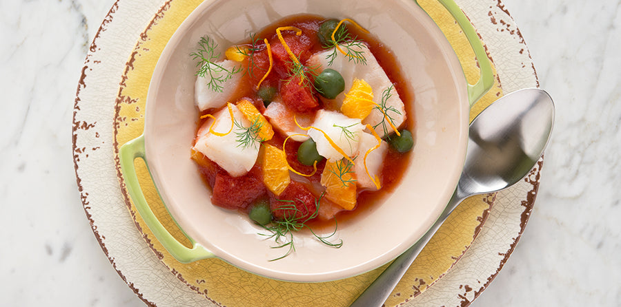 Lingcod with Tomato and Orange Recipe | Alaska Gold Seafood