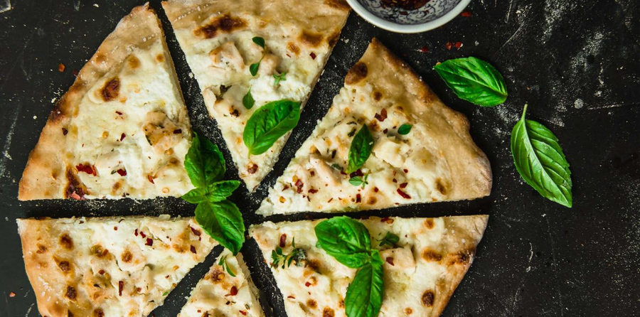 White Pizza with Halibut | Alaska Gold Seafood