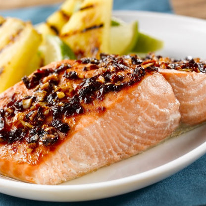 Planked Alaska Salmon with Sunny Chipotle Rub Recipe | Alaska Gold Seafood