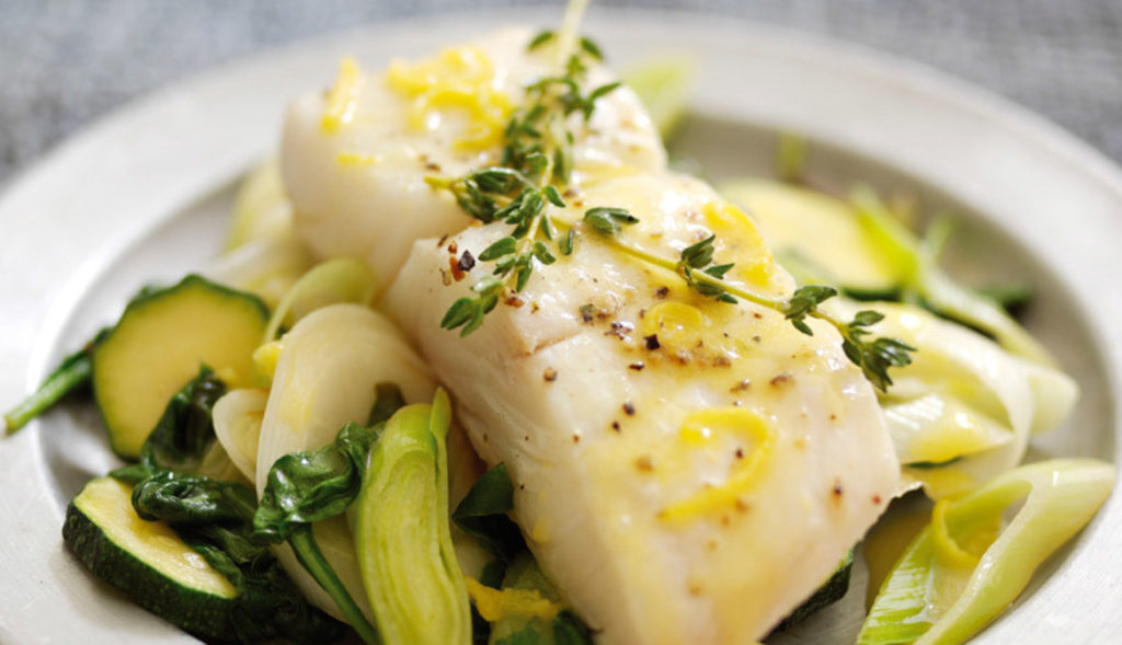 Halibut with lemon dressing | Alaska Gold Seafood