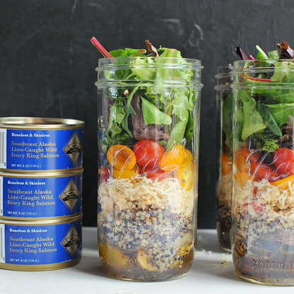 Easy Work Lunch: Mason Jar Canned Salmon Salad Recipe | Alaska Gold Seafood