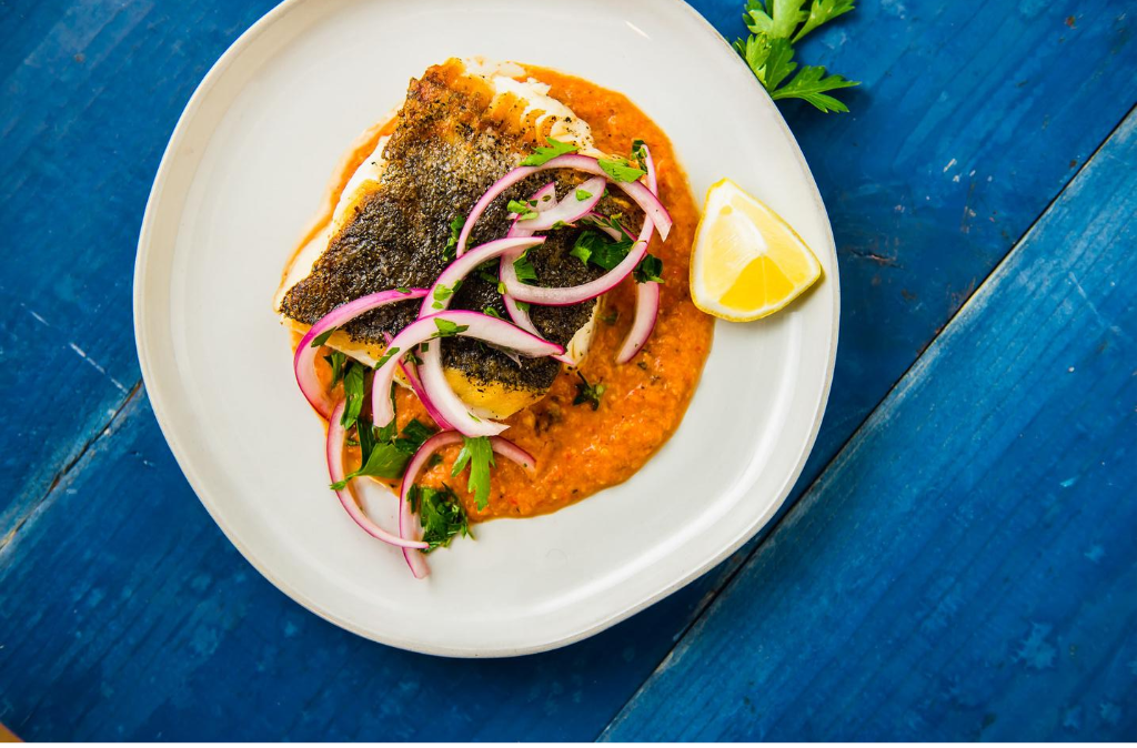 Black Cod with Romesco | Alaska Gold Seafood