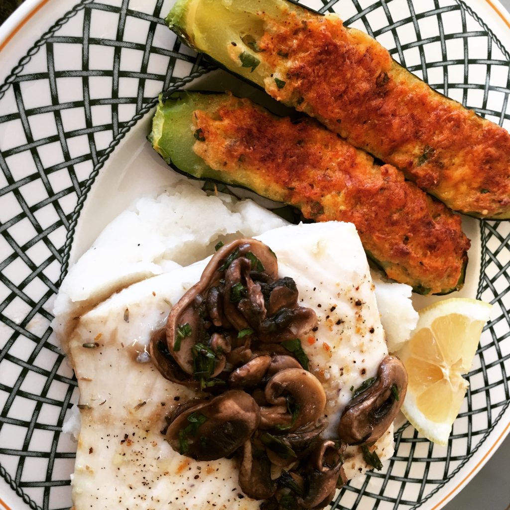 Darlene’s Halibut Tarragon with Mashed Potatoes