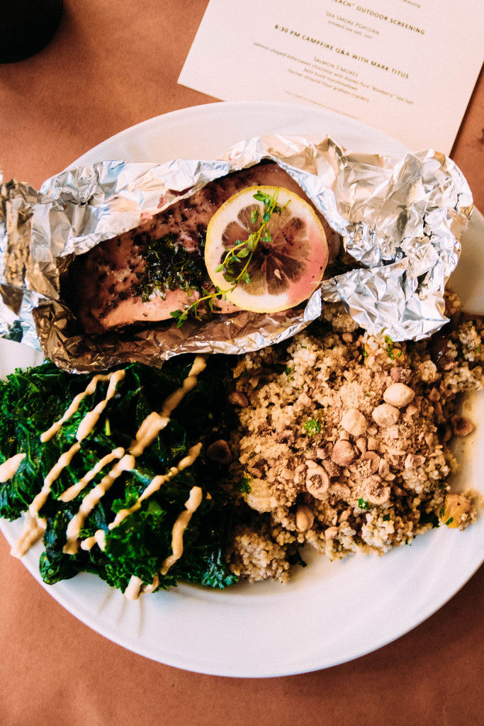 Grilled salmon with lemon, thyme & wild blueberry | Alaska Gold Seafood