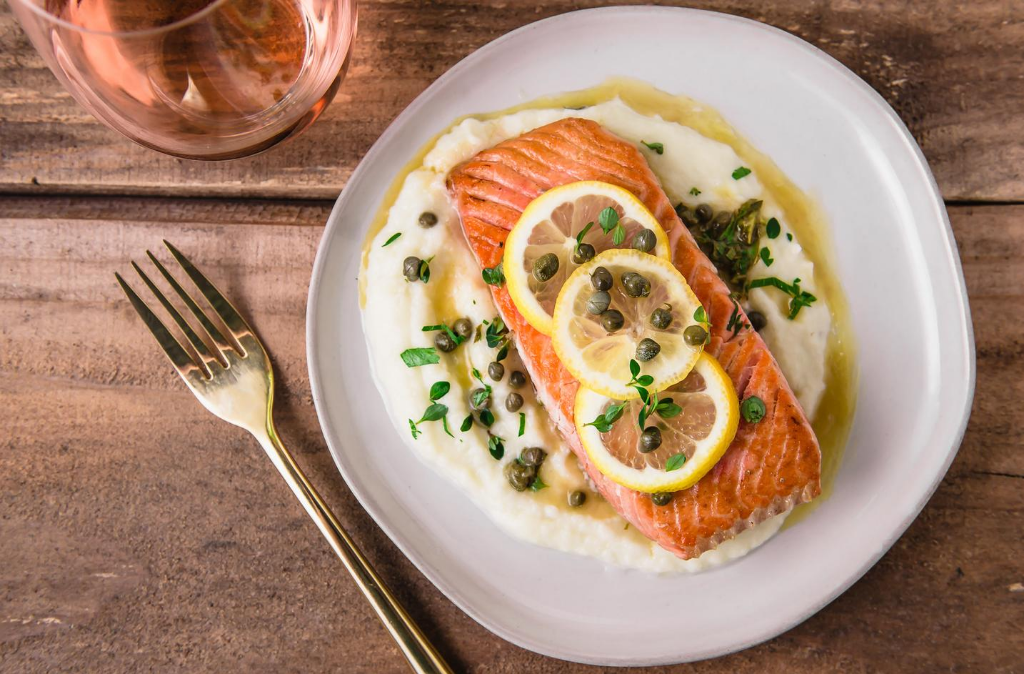 King Salmon with Lemon Capers | Alaska Gold Seafood
