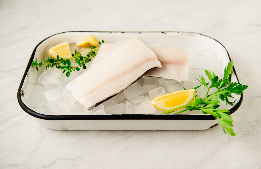 Raw black cod with seasonings