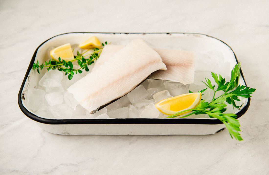 raw sablefish fillets with lemon and herbs