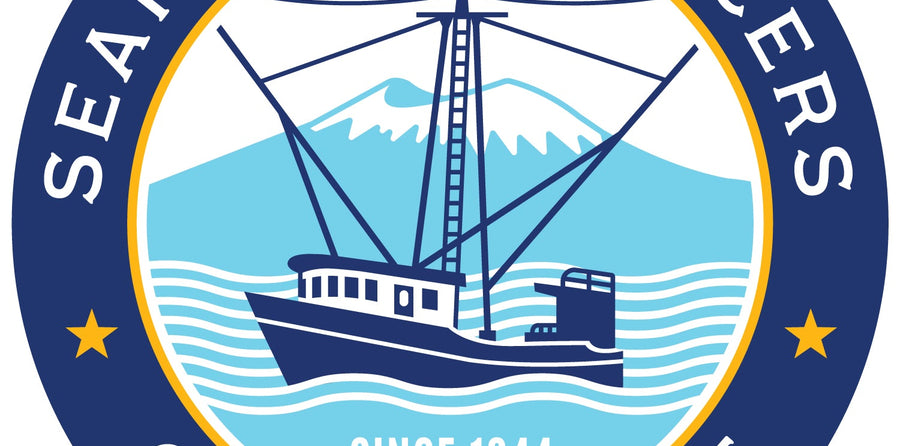 Seafood Producers Cooperative logo. Small boats, independent fishermen, co-op values.