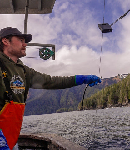 a fisherman working the lines