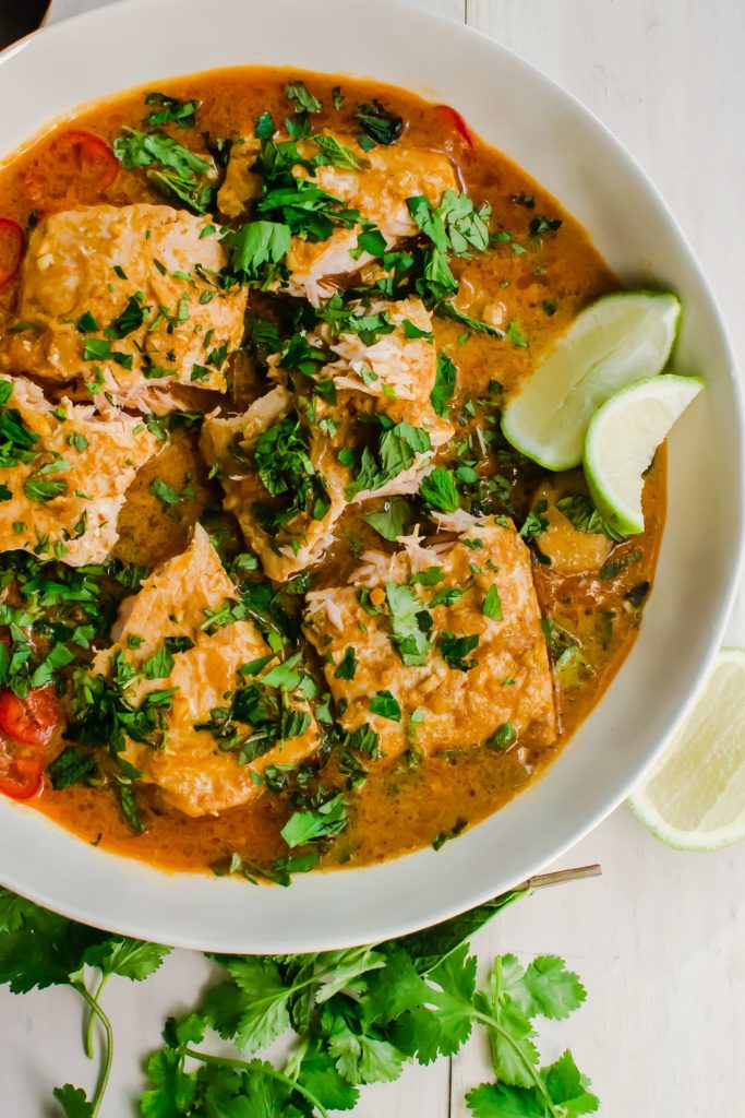 Keta Salmon Curry with Lemongrass and Galanga Recipe | Alaska Gold Seafood