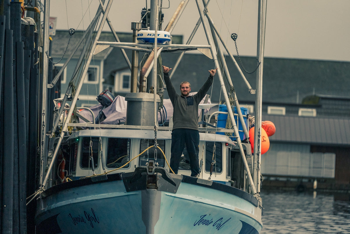 F/V Jenni Girl with a load of black cod | Alaska Gold Seafood